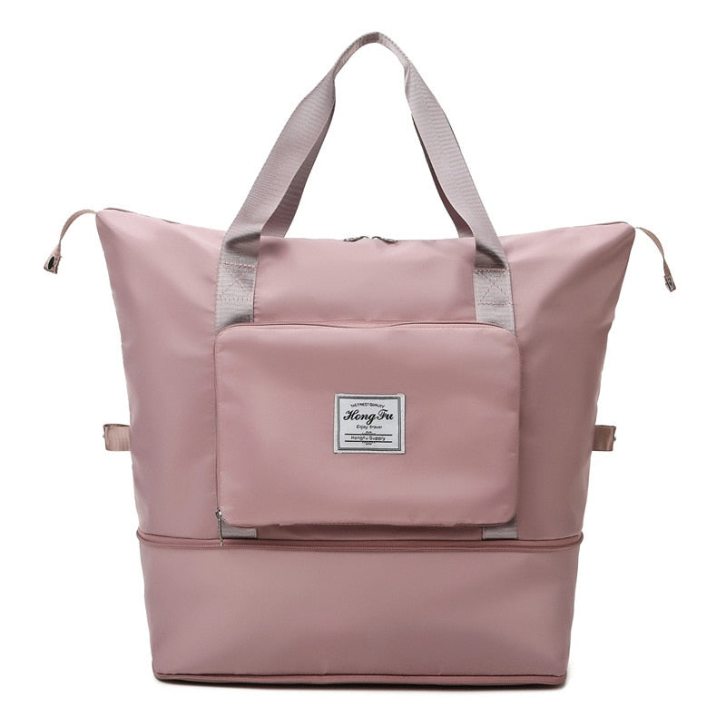 Bolsa Dobrável Luxo - Travel Bag DaMina Store Rose 
