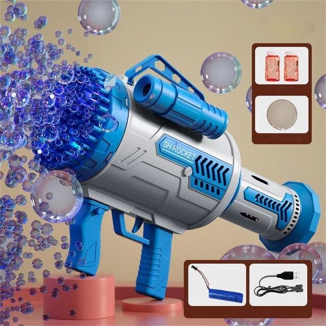 Bubble soap bazooka bolha de sabão Bubble soap - brin - 059 Loja Rocket com LEDs Azul 