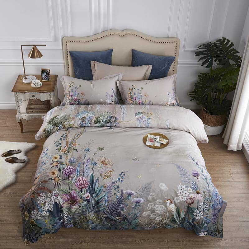 Conjunto Roupas de Cama Luxurier 4 Peças em 100% Algodão Egípcio 600 Fios Conjunto Roupas de Cama Luxurier 4 Peças em 100% Algodão Egípcio 600 Fios Loja Natureza em Harmonia Lençol Solto Queen (200x230cm) - 4 Peças