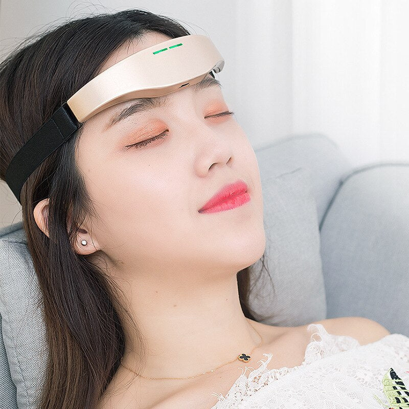 Electric Headache and Migraine Relief Head Massager Migraine Insomnia Release USB Rechargeable Therapy Machine Relax Health Care 0 DaMina Store 