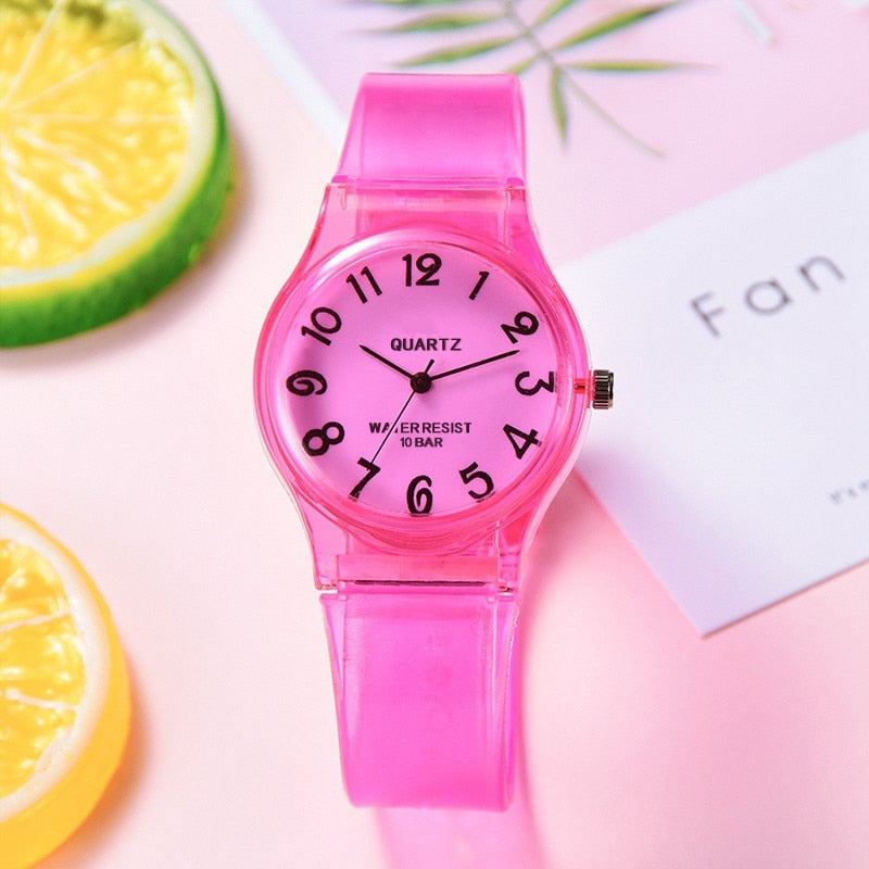 Relógio Feminino Analógico em Silicone Lovely DaMina Store Pink China No